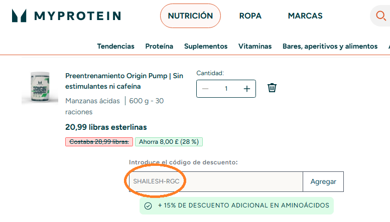 Código De Referido De Myprotein